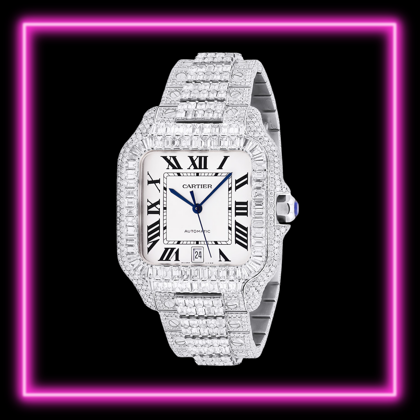 Iced Out Cartier Santos dostawca